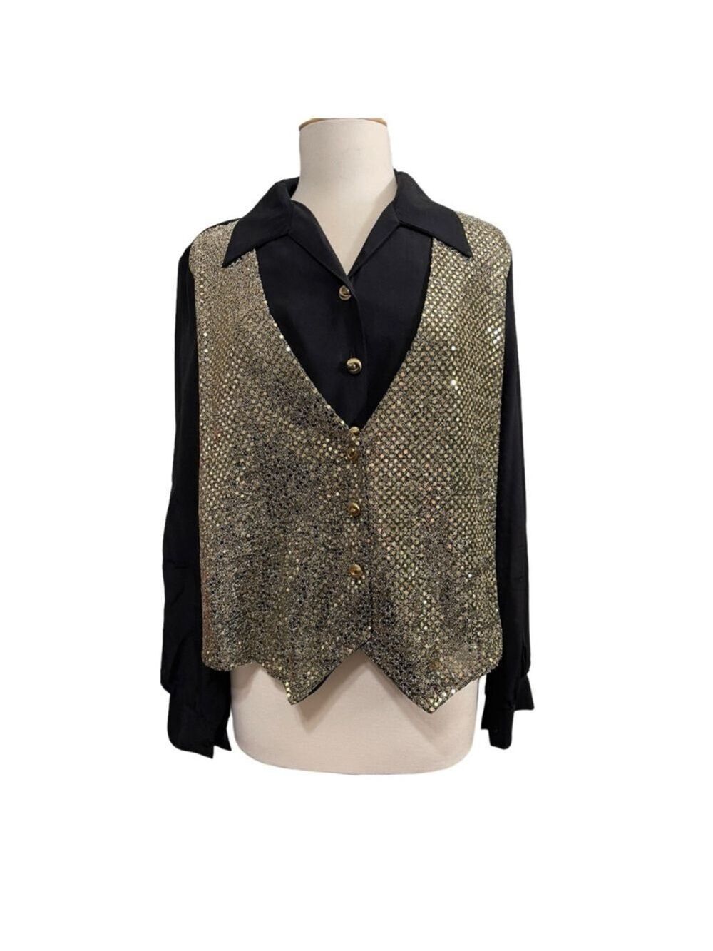 Women's Vintage‎ Joanna Blouse Vest Large